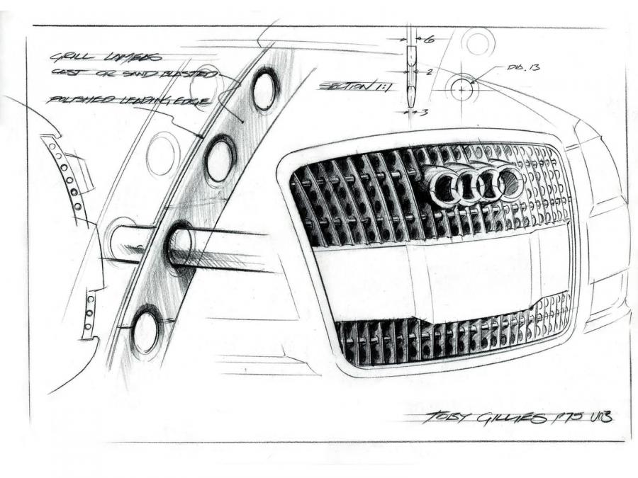 Эскиз Audi Pikes Peak Quattro Concept 2003 года  (фото 16 из 23)